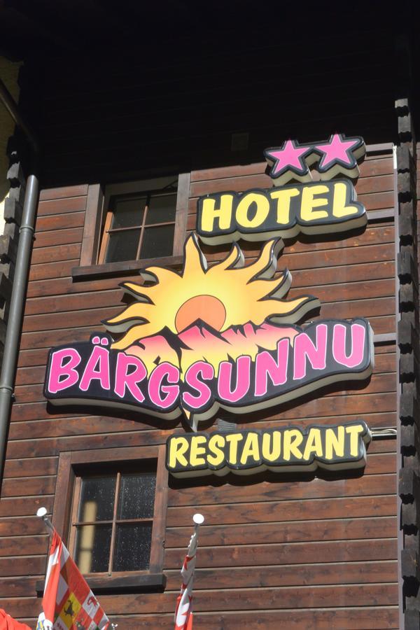 Hotel Baergsunnu Saas-Grund Buitenkant foto